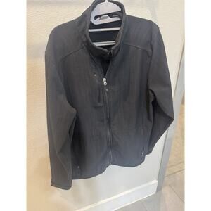 Eddie Bauer Men’s Black Full‎ Zip Soft Shell Jacket. Outdoor hiking travel Large
